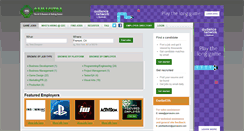 Desktop Screenshot of jobs.gamasutra.com